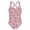 Z17-Pink, variant on Shadoumai Girls Long Sleeve Front Cashion Round Neck Swimsuit For Young Beachgoers