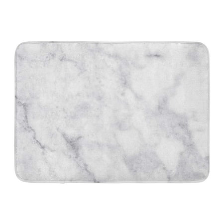 Ceramic Bathroom Floor - LADDKE Gray Bathroom White Marble Plate Ceramic Light Grey Rustic Doormat Floor Rug Bath Mat 23.6x15.7 inch