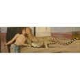 thumbnail image 2 of Fernand Khnopff 18x9 Black Ornate Wood Framed Double Matted Museum Art Print Titled - Caresses (1896), 2 of 5