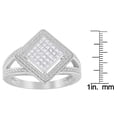thumbnail image 5 of Sterling Silver 0.33 ct TDW Princess-Cut Diamond Ring (H-I,SI1-SI2), 5 of 6