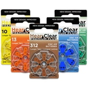 HearClear Size 675P Cochlear Implant Zinc Air 1.45V Hearing Aid Batteries (60 Pack)