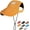 Orange, variant on Dog Hat Sun Hat Baseball Cap Trucker Hat Dog Hats for Small Medium Large Dogs with Ear Holes Adjustable Drawstring Breathable Waterproof Design UV Protection Outdoor All Season, Blue