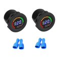 thumbnail image 1 of Led Voltage Meter Waterproof Dc 12V for Trucks Cars Motorcycles 2Pcs Set, 1 of 8