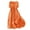 Orange, variant on Women Elegant Lapel Button Belt Solid Color Long Skirt V Neck Breathable Casual Short Sleeved Dress Split Loose Maxi Dress Swing Dress with Pockets