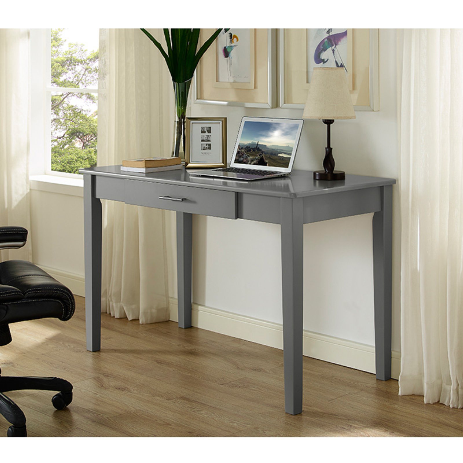 Walker Edison 48" Trendy Wood Writing Desk, Multiple Colors Walmart