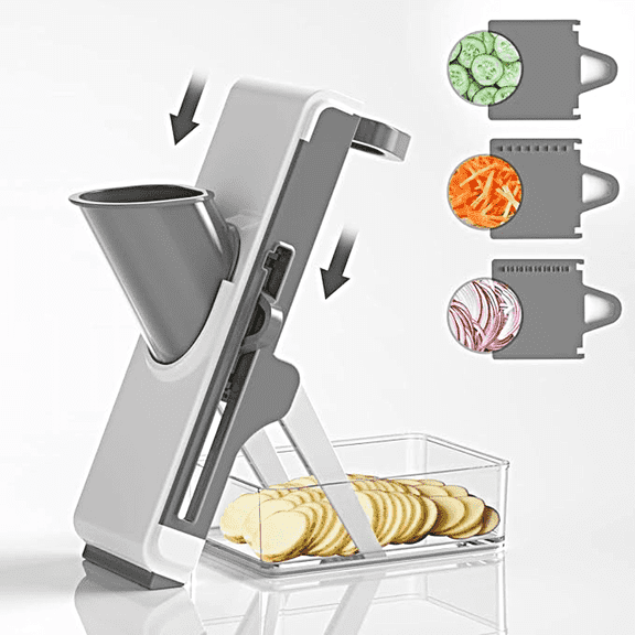 Orchidleaf Safe Mandoline Slicer, Multi Vegetable Chopper, Potato Slicer for Kitchen,French Fry Cutter