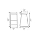thumbnail image 3 of Banco Kessa Muebles  para bar Wedge - negro, 3 of 3