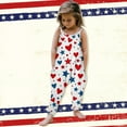 thumbnail image 2 of YunPes Girls Jumpsuit Summer Independence Day Clothing Strapless Personalized Printing Retro Comfortable Casual Jumpsuit First Birthday Romper, 2 of 7