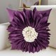 thumbnail image 1 of Flower Pillow Cover Sunsunflower Flower Light Sand Hair Office Pillow Cover, 1 of 6