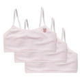 thumbnail image 2 of Cotton Girls Training Bra - 3 Packs Crop Cami Training Bras for Girls with Adjustable Straps Cotton Bra Pink 10-11 Years, 2 of 6