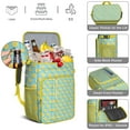thumbnail image 5 of Modern Lemon Print Cooler Backpack, Leakproof Insulated Lunch Bag for Summer Adventures and Hiking, 5 of 6