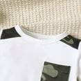 thumbnail image 3 of GYRATEDREAM Toddler Baby Boy Summer Clothes Outfits Patchwork Short Sleeve T-Shirt Top and Casual Shorts Set for White 2-3Y, 3 of 9