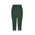 thumbnail image 4 of MSJUHEG legging capris Womens Leggings Legging Capris for Women’s Capris Plus Size Capri Leggings Capri Pants Sports Leggings for Women Capris Leggings for Women Green L, 4 of 6