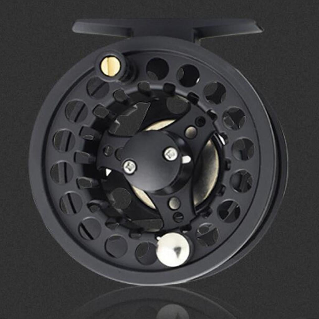 Aluminum Alloy Fly Fishing Reel 5/6, 7/8, 9/10 Weight With Ball Bearings 95mm Black