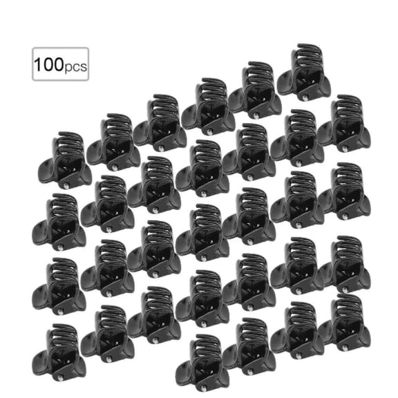 Zaqw 100PCS Black Plastic Mini Clips Small Claws Hair Clip Clamp Clothes Hair Accessories, Hair Accessories, Clothes Mini Clip