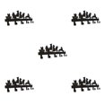 thumbnail image 2 of maskred Decorative Key Rack Holder Hanger Entryway Organization Wall Mounted Cat 5Set, 2 of 6