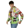 thumbnail image 4 of Lsque Sanrio for Mens Full-zip Hoodie, Zip-up Pullover Hooded Sweatshirt, Kangaroo Pocket Hoodie Ideal for Daily Wear, Travel, and Home-X-Large, 4 of 8