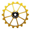 thumbnail image 3 of Rodamiento de cerámica para desviador trasero de bicicleta Meijun 18t 4 mm 5 mm (oro), 3 of 5