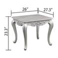 thumbnail image 5 of Miekor Furniture Melrose Traditional Style End Table Made with wood in Silver Finish B5A1160, 5 of 5