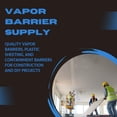 thumbnail image 7 of VBS - Clear Plastic Sheeting - 10 mil - (5' x 100') – Clear Plastic Roll for Spray Barrier, Roll of Plastic Sheeting Heavy Duty, Thick Plastic Sheeting, Polyethylene Film, 7 of 7