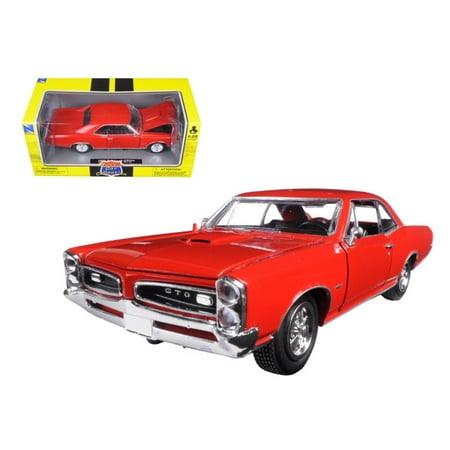 1966 Pontiac Bonneville - 1966 Pontiac GTO Red 1/25 Diecast Model Car by New Ray