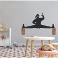 thumbnail image 2 of ANIME - Vinyl Kids Boys Bedroom Karate Martial Arts Gym Split Decor Art Martial Arts Gym Workout Design Wall Decal Sticker - Home Adhesive Karate Martial Wall Decoration 30" x 18", 2 of 3