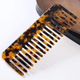 thumbnail image 4 of Peine desenredante de cabello grande de celulosa, peine de dientes anchos para cabello ondulado rizado grueso, peine desenredante de cabello largo para húmedo y seco, paquete de 2, 4 of 5