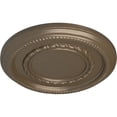thumbnail image 3 of Ekena Millwork 12 5/8"OD x 1 1/8"P Federal Roped Small Ceiling Medallion (Fits Canopies up to 6"), Hand-Painted Warm Silver, 3 of 7