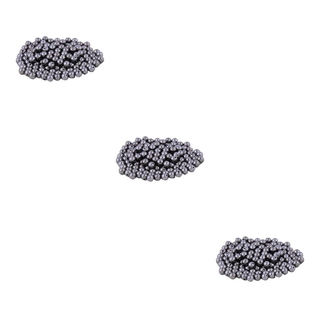 Naiovety Cuentas espaciadoras de 200 piezas, bola suelta sin costuras, accesorios pequeños fiables, adornos hechos a mano para , collar, negro, Type1 NO1