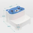 thumbnail image 5 of Baby 2 Step Stool Double Up Step Stool Toddler Step Stool Step Stool Baby 2 Step Stool High Strength Large Load Bearing Double Slip Proof Toddler Double Up Step Stool For Bathroom, 5 of 5