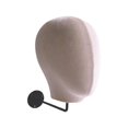 thumbnail image 2 of Peluca sombrero gorras soporte de exhibición cabeza de maniquí multiusos resistente duradero para principiantes peluquería entrenamiento hogar salón y Beige, 2 of 8
