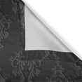 thumbnail image 4 of Ambesonne Dark Grey Valance Pack of 2, Antique Damask 3D, 54"X18", Charcoal Grey Dimgrey, 4 of 5