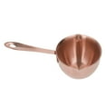 thumbnail image 4 of Cacerola de acero inoxidable, cacerola profesional para cocinar en casa con boquillas para chocolate con leche, aceite caliente, oro rosa, 4 of 5