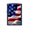thumbnail image 1 of Zippo 239-079892 Abstract Flag Design Blue Windproof Lighter, 1 of 1