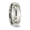 thumbnail image 3 of Gem & Harmony Mens Chisel Titanium 6mm Polished Wedding Band Ring for Men, 3 of 7