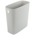 thumbnail image 4 of Slim Trash Can for Kitchen Bathroom Office - Plastic Wastebasket Bin, 4 of 5