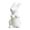 F, variant on 1 Pcs Ceramic White Rabbit, Easter Bunny Figurine Ceramic Bunny Rabbits, Porcelain Modern Art Spring Home Decor, Easter Decorations Rabbit Figurines Decor
