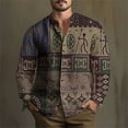 thumbnail image 5 of Camisa étnica vintage tribal africana para hombre, camisa informal de moda formal para hombre, ropa de lujo para hombre, blusas sueltas de alta calidad, prendas de vestir, 5 of 5