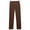 Brown, variant on Asxite Toddler Solid Pants School Uniform Casual Fall Winter Elastic Waist Classic Straight Leg Bottom
