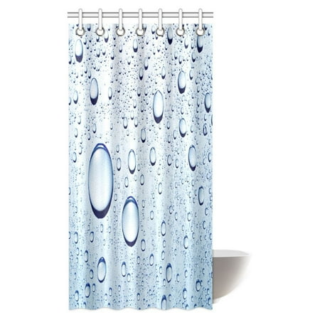 Gckg Water Bubbles Shower Curtain Water Drops Polyester Fabric