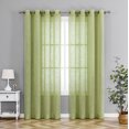 thumbnail image 6 of Luxury Semi Sheer Grommet Top Curtain Single Panel - Assorted Colors, 6 of 8