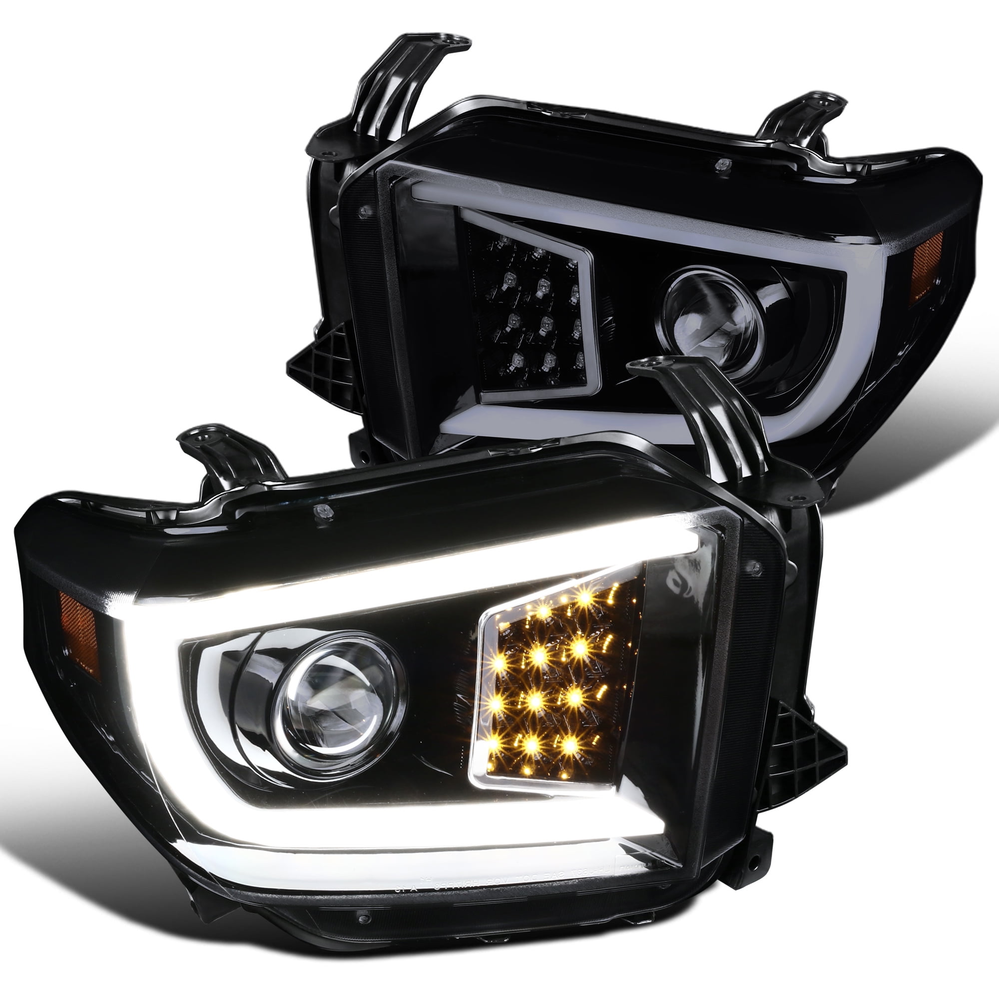SpecD Tuning For 20142018 Toyota Tundra Black Smoke LED DRL