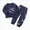 S440-Navy, variant on Girls Boys Pajamas Toddler Boys Long Sleeve Cotton Kids Sleepwear Sets Tracksuit Sweatsuits Set Back-To-School Outfit Set 1-2 Years