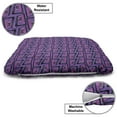 thumbnail image 3 of Retro Pet Bed, Cassette in 80's Style in Distorted Like Perspective View Illustration, Resistant Pad for Dogs and Cats Cushion with Removable Cover, 24" x 39", Fuchsia and Blue Violet, by Ambesonne, 3 of 4