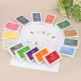 thumbnail image 6 of Uxcell Craft Ink Pads for Stamps, 2 Pcs Washable Finger Print Ink Stamp Pad Color DIY Rainbow for Rubber Stamps Paper Scrapbooking Fabric Wood, Rose Red, 6 of 6