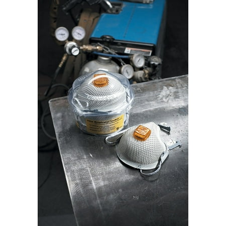 Moldex Medium/Large N95 Particulate Disposable Respirator With Ventex Exhalation Valve, Dura-Mesh Shell And HandyStrap - NIOSH 42CFR84/ANSI/ISEA 110-2003 Section 7.11 (4 Per Package)