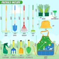 thumbnail image 2 of Juego de herramientas de jardinería Magic4U Kids con delantal y guantes, 22 piezas, 2 of 7