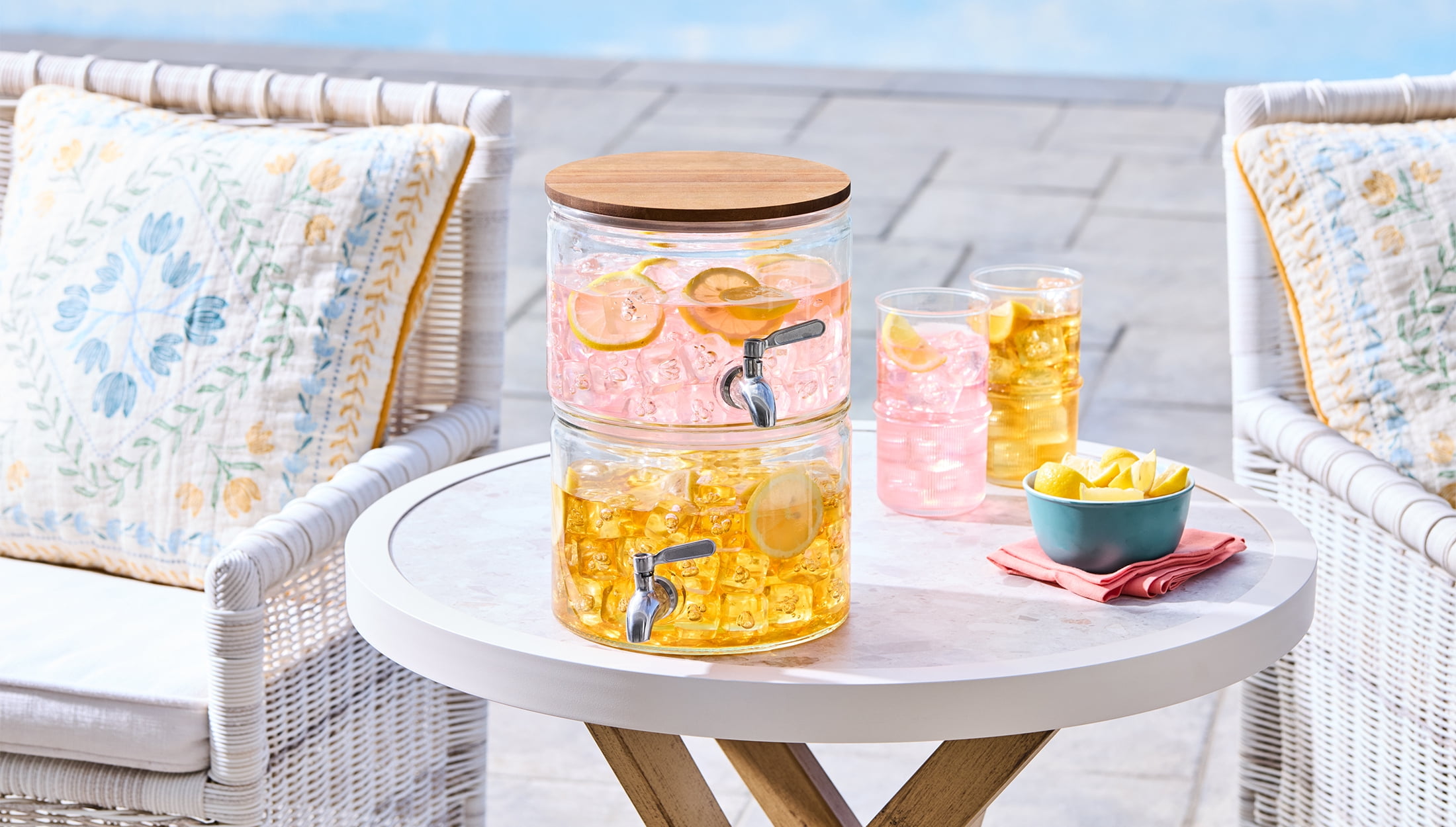 Better Homes & Gardens Distributeur de boissons en verre clair