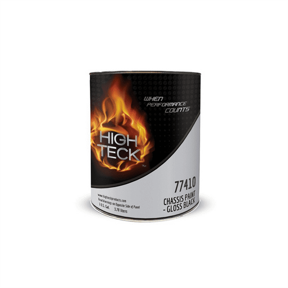 High Teck Products 77410-1 Chassis Paint, 1 gal, Gloss, Black, Liquid
