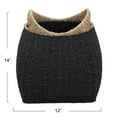 thumbnail image 2 of Household Essentials Handled Basket, Two Tone Seagrass and Paper Rope, 2 of 10